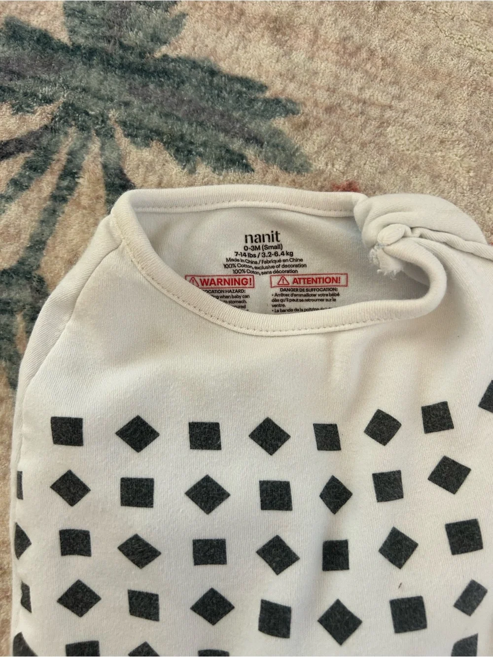 Bundle of 8 Nanit Swaddles, Onesie and Breathing Band
